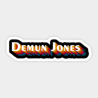 retro vintage Demun Jones Sticker